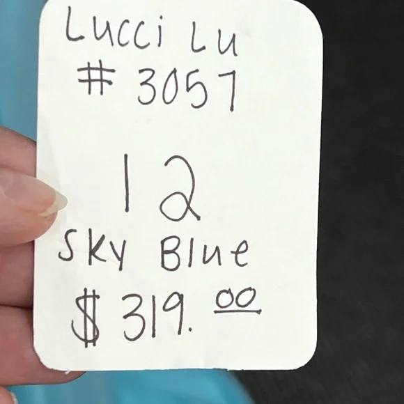 Lucci Lu sky blue formal New with tags #3057 - Picture 8 of 9